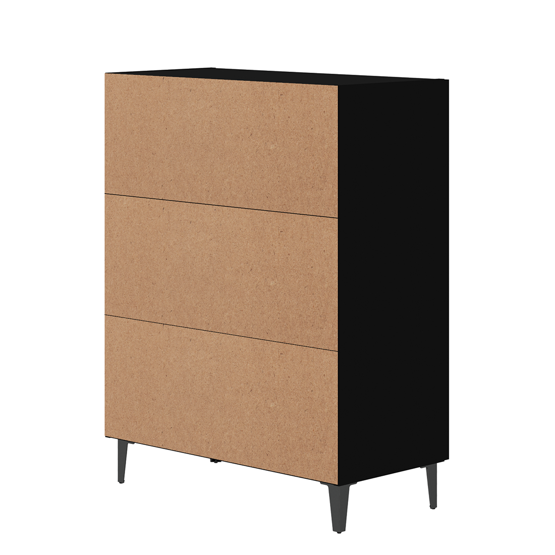 vidaXL Sideboard Black 70x34x90 cm Engineered Wood