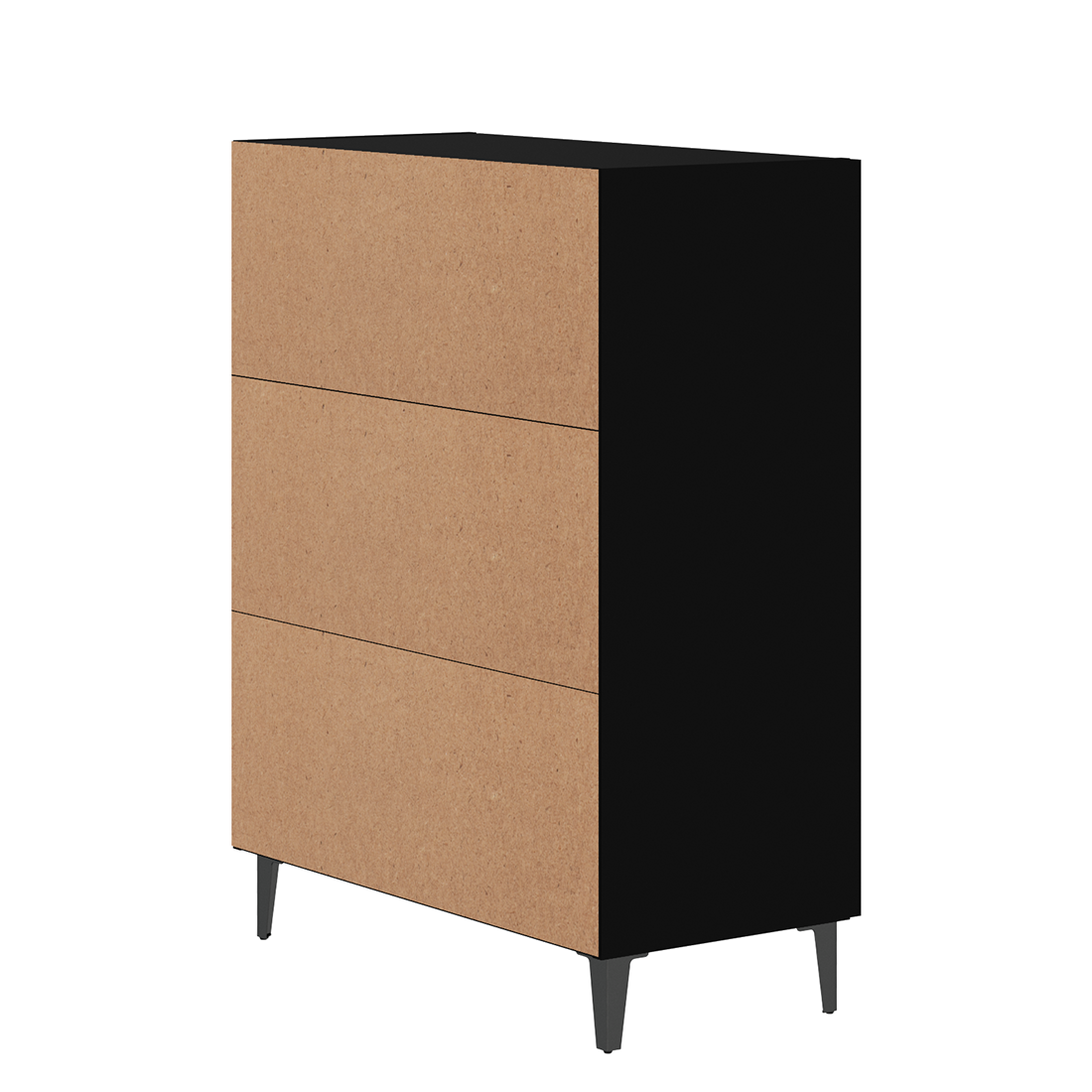 vidaXL Sideboard Black 70x34x90 cm Engineered Wood