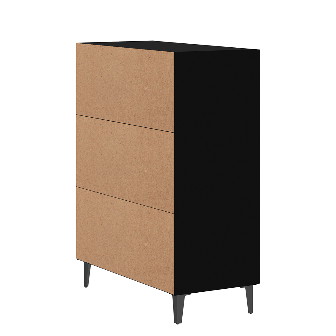 vidaXL Sideboard Black 70x34x90 cm Engineered Wood