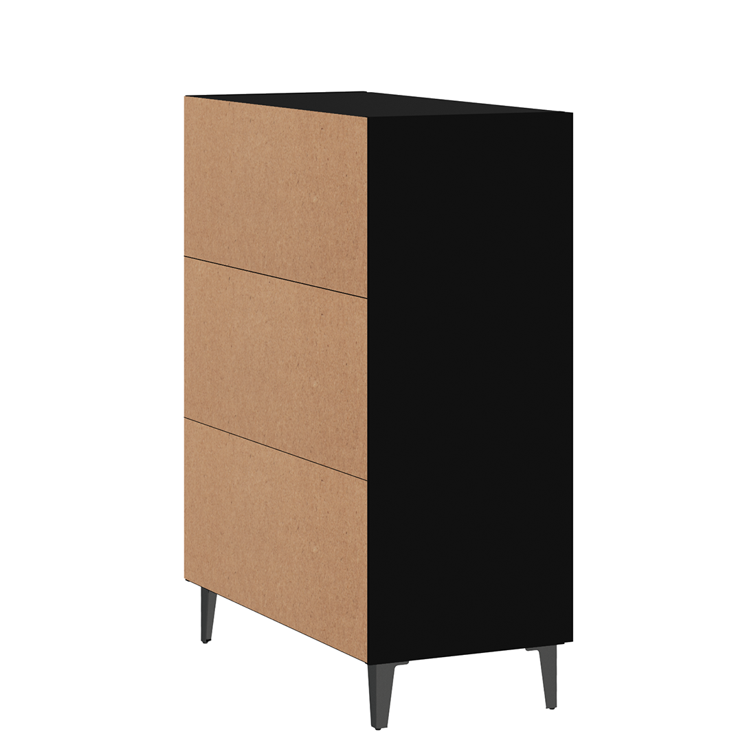 vidaXL Sideboard Black 70x34x90 cm Engineered Wood