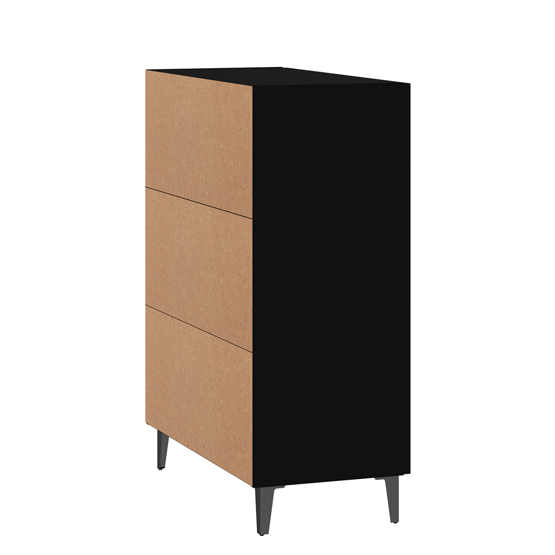 vidaXL Sideboard Black 70x34x90 cm Engineered Wood