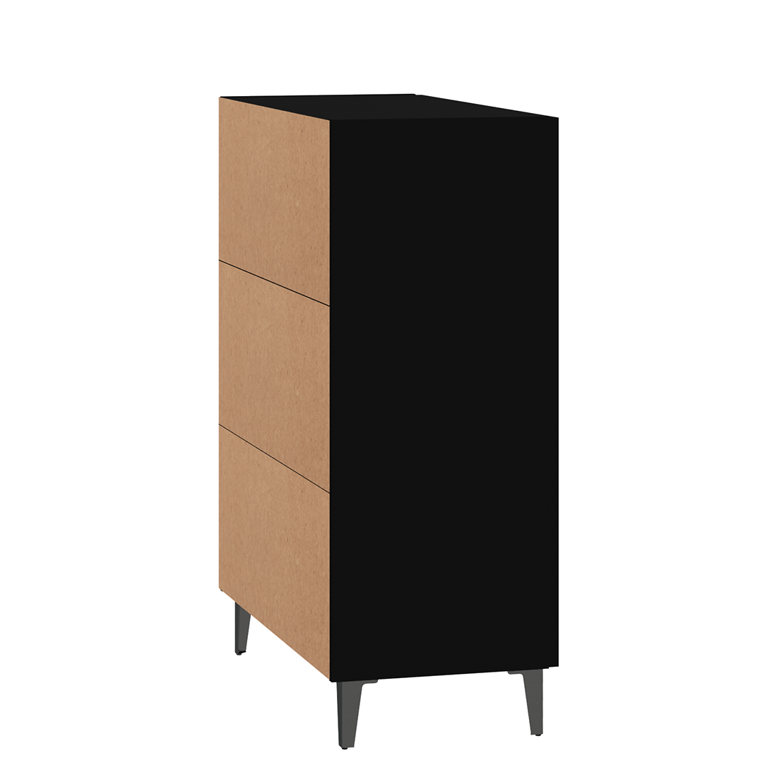 vidaXL Sideboard Black 70x34x90 cm Engineered Wood