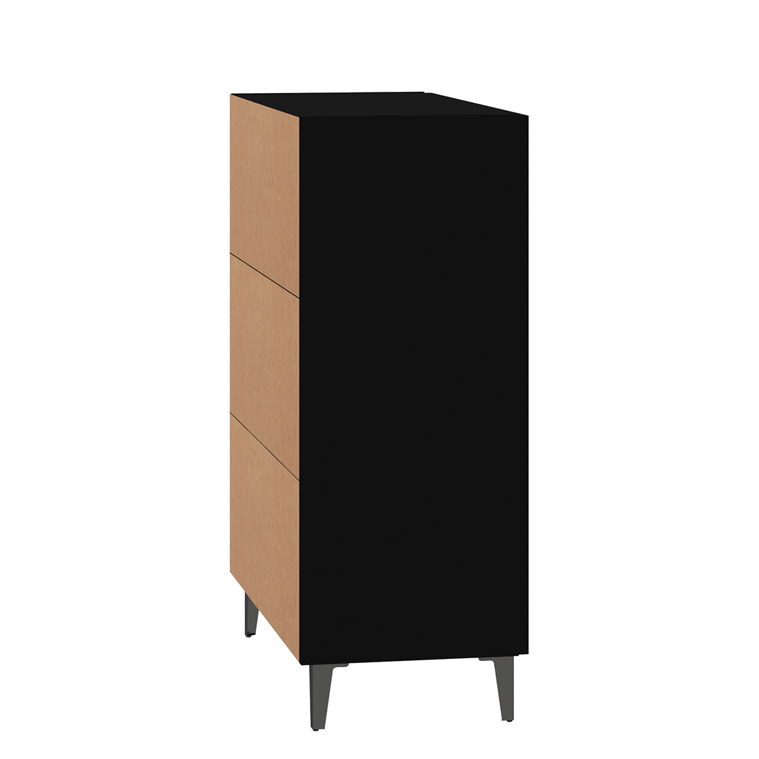 vidaXL Sideboard Black 70x34x90 cm Engineered Wood