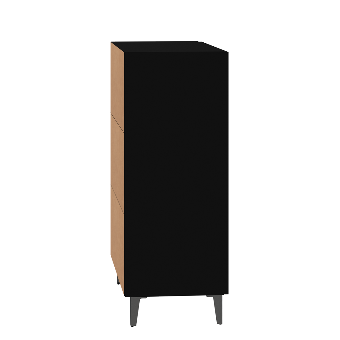 vidaXL Sideboard Black 70x34x90 cm Engineered Wood