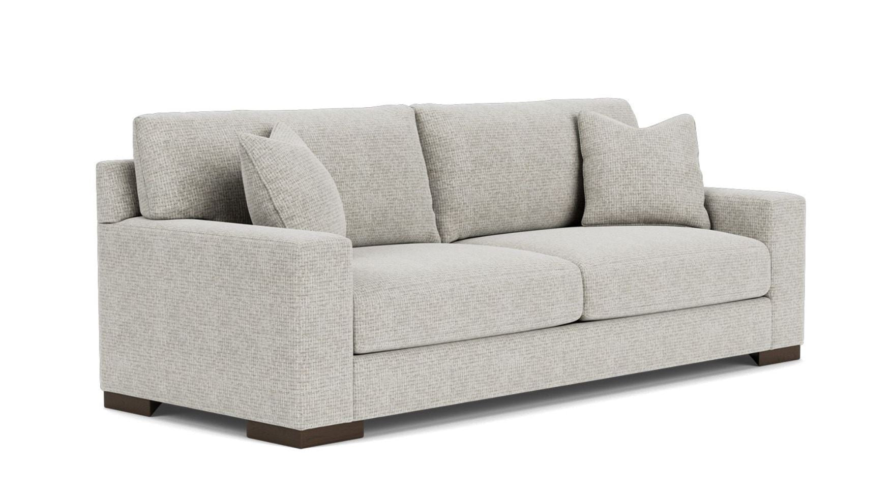 Elegant Lounging: 2 Seater Sofa, Fabric with Soft Cushion, and 3-Year Warranty