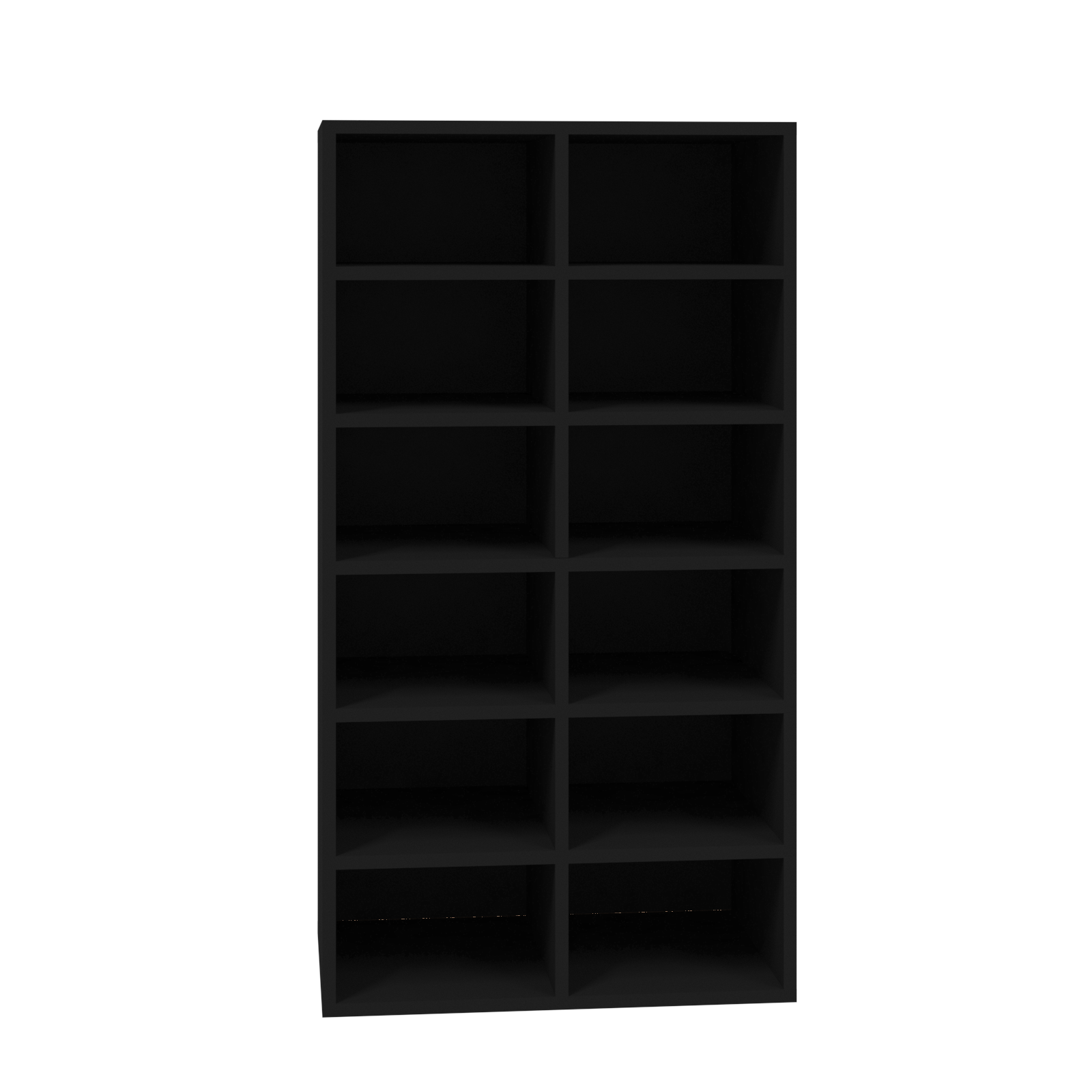 vidaXL Shoe Rack Black 54x34x100.5 cm Engineered Wood