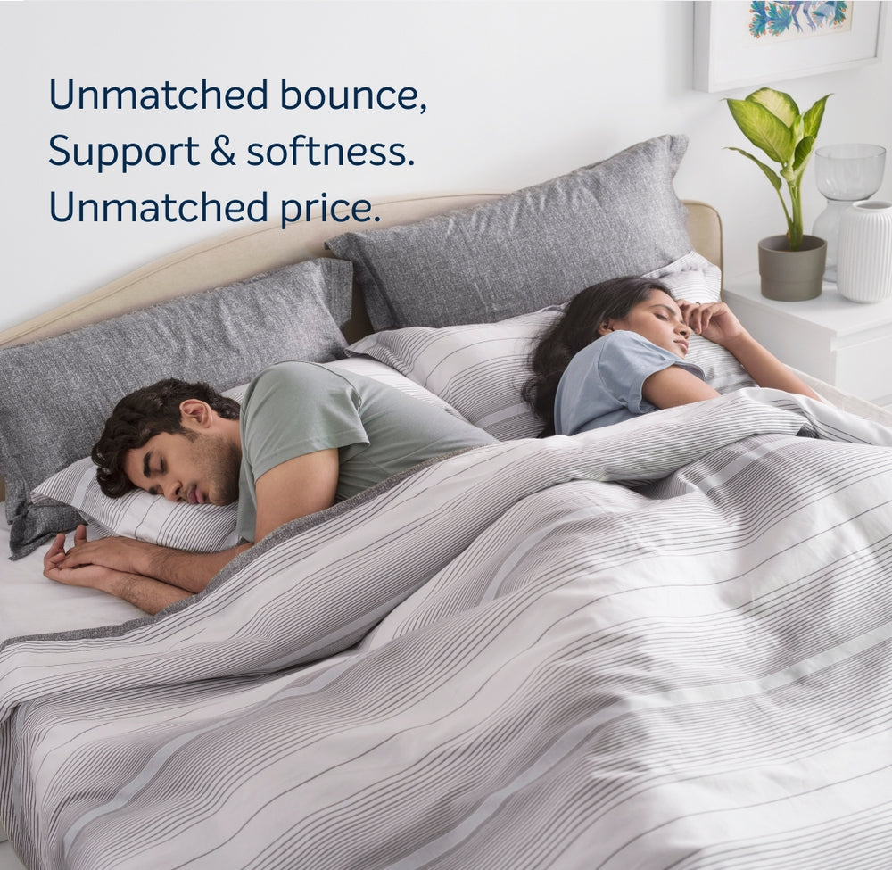 Sleepwell Spring Fresh Classic | 3 Zone Profiled Resitec Foam |  Pocket Spring | Neem Fresche Technology | Anti Sag Mattress