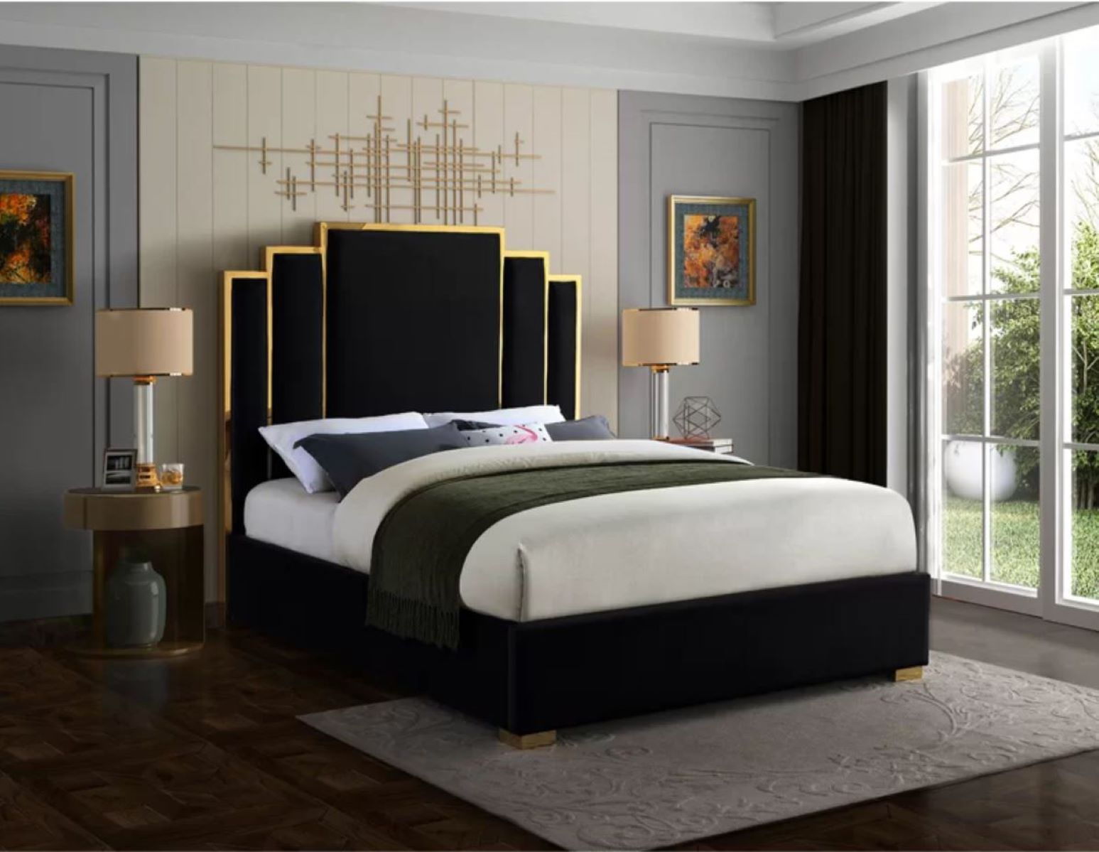 Royal Comfort Bed, Fabric Finish, with 3-Year Warranty