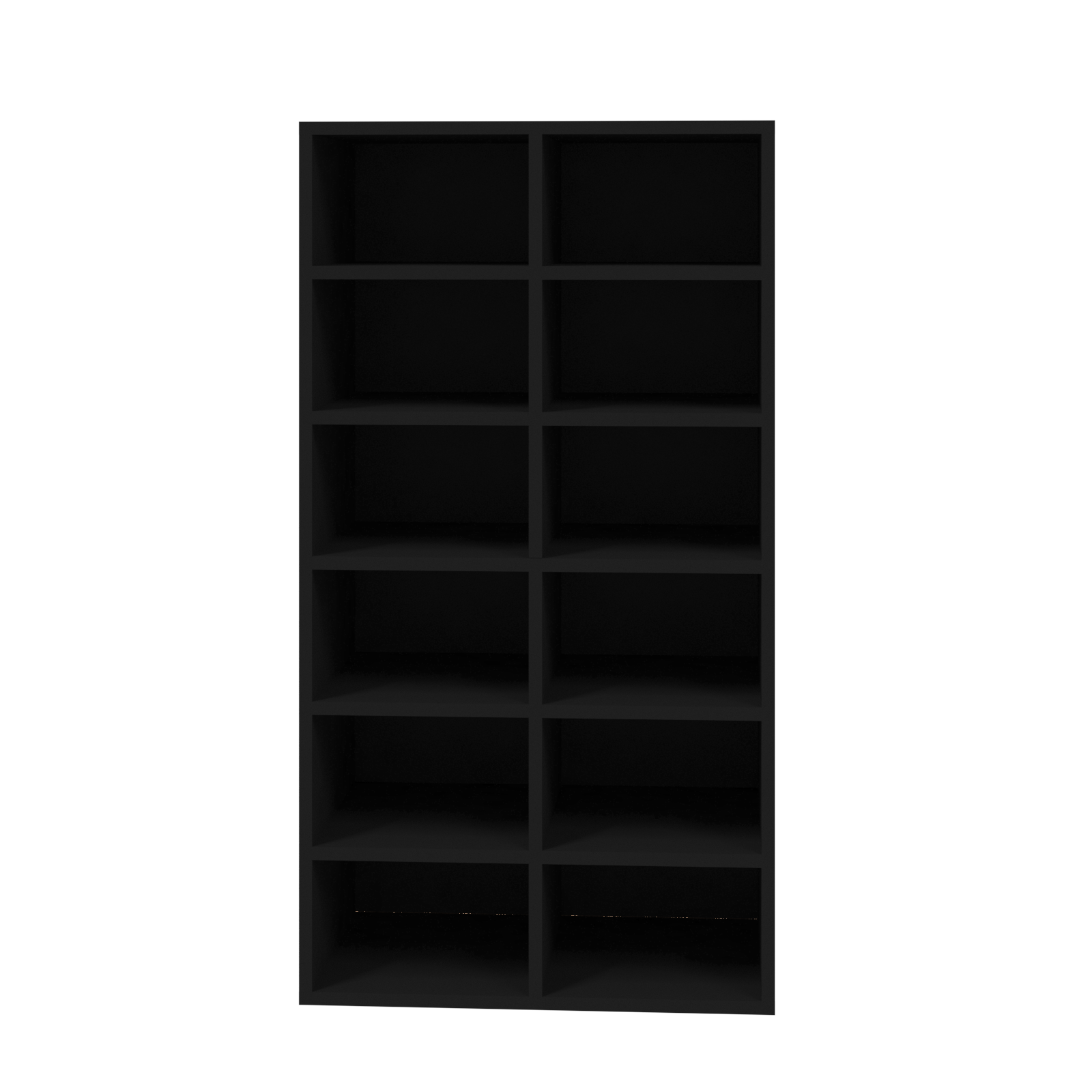 vidaXL Shoe Rack Black 54x34x100.5 cm Engineered Wood