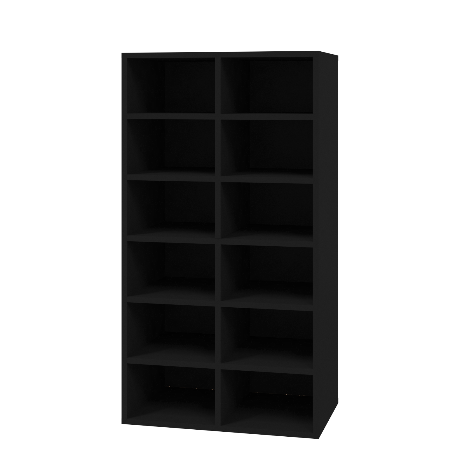 vidaXL Shoe Rack Black 54x34x100.5 cm Engineered Wood