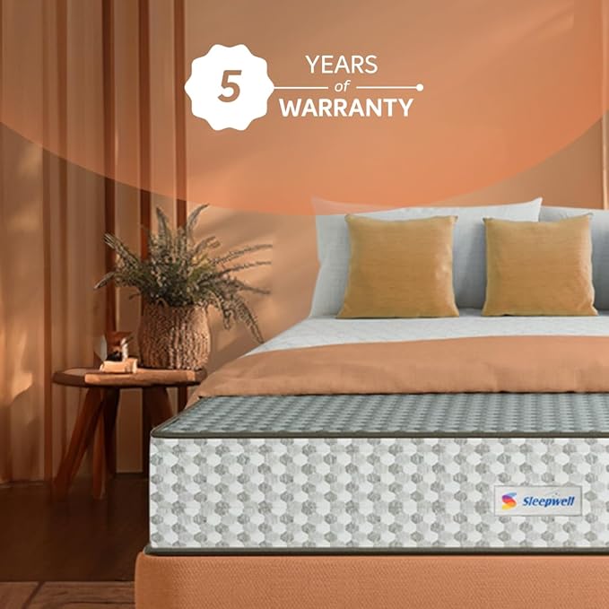 Sleepwell Dual Pro Profiled Foam | 10 Night Trial | Reversible | Gentle And Firm Triple Layered Anti Sag Foam Mattress