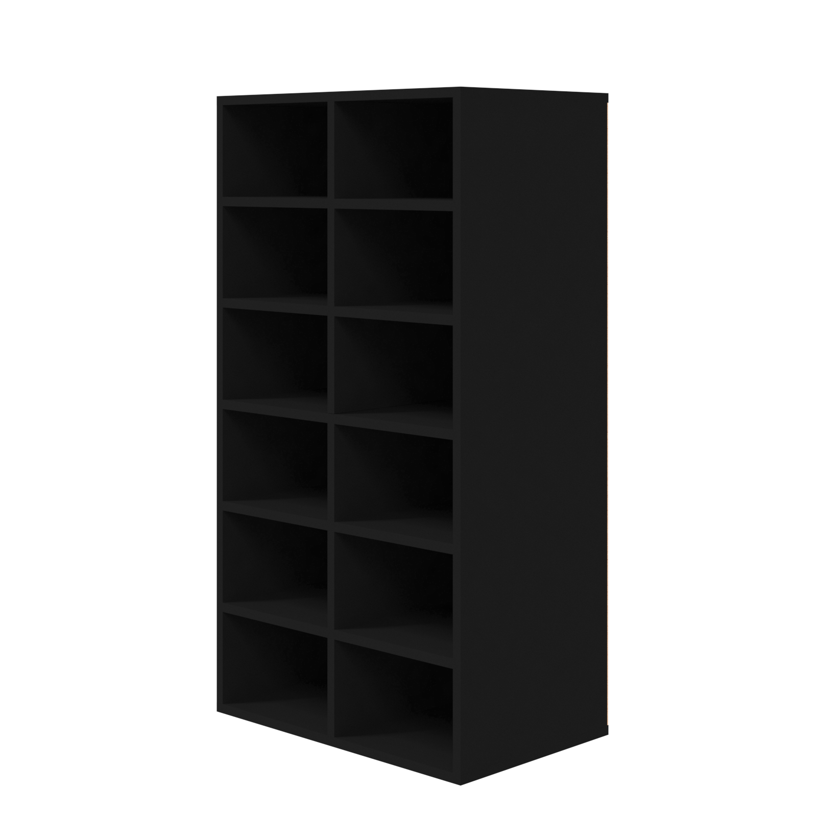 vidaXL Shoe Rack Black 54x34x100.5 cm Engineered Wood