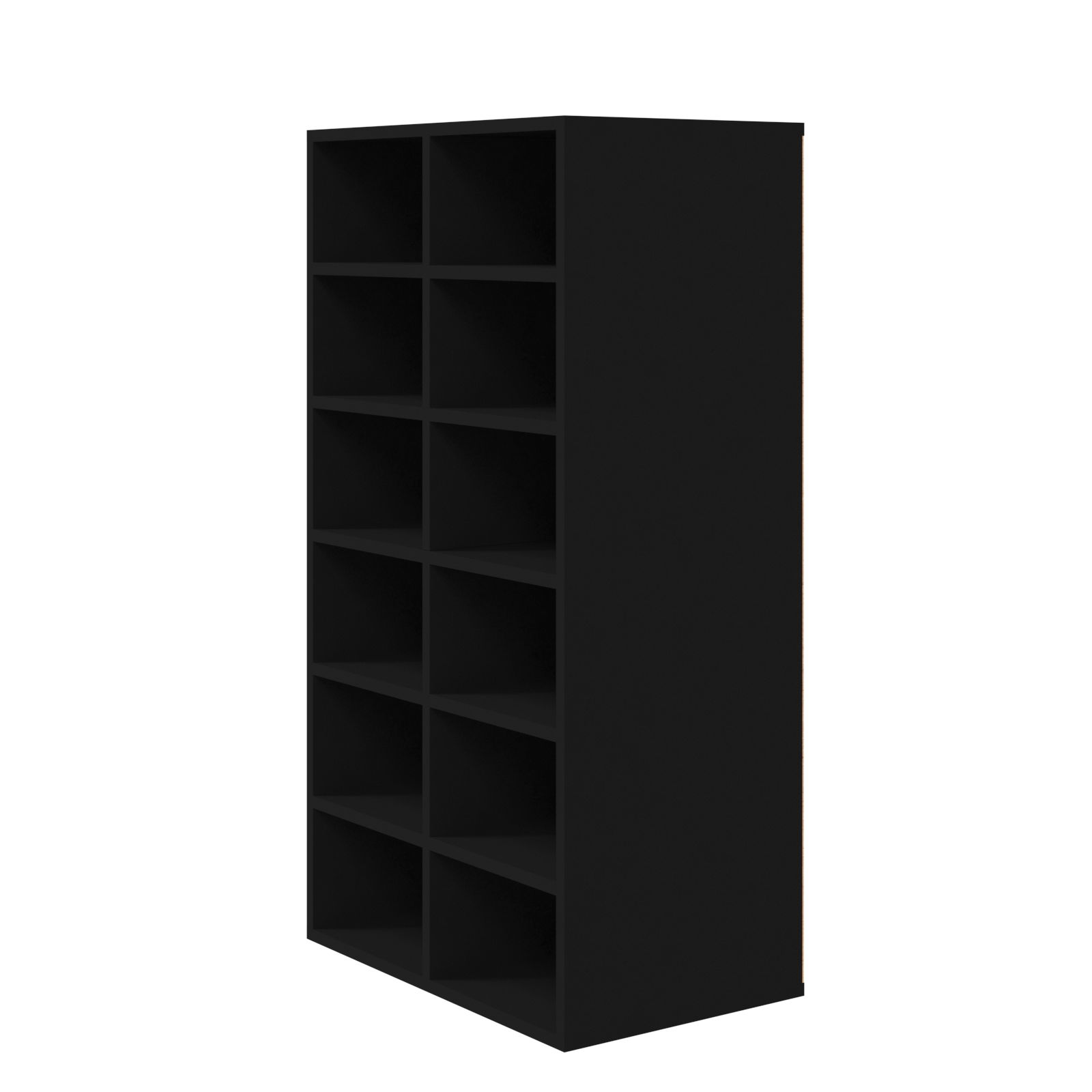 vidaXL Shoe Rack Black 54x34x100.5 cm Engineered Wood