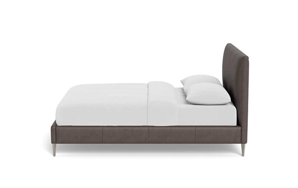 Opulent Comfort - Luxurious Upholstered  Leather Bed, 3-Year Warranty