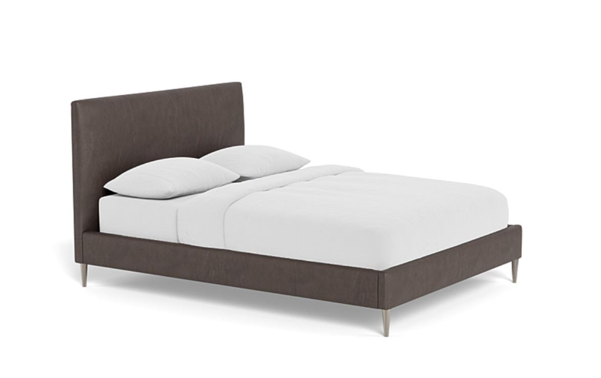 Opulent Comfort - Luxurious Upholstered  Leather Bed, 3-Year Warranty