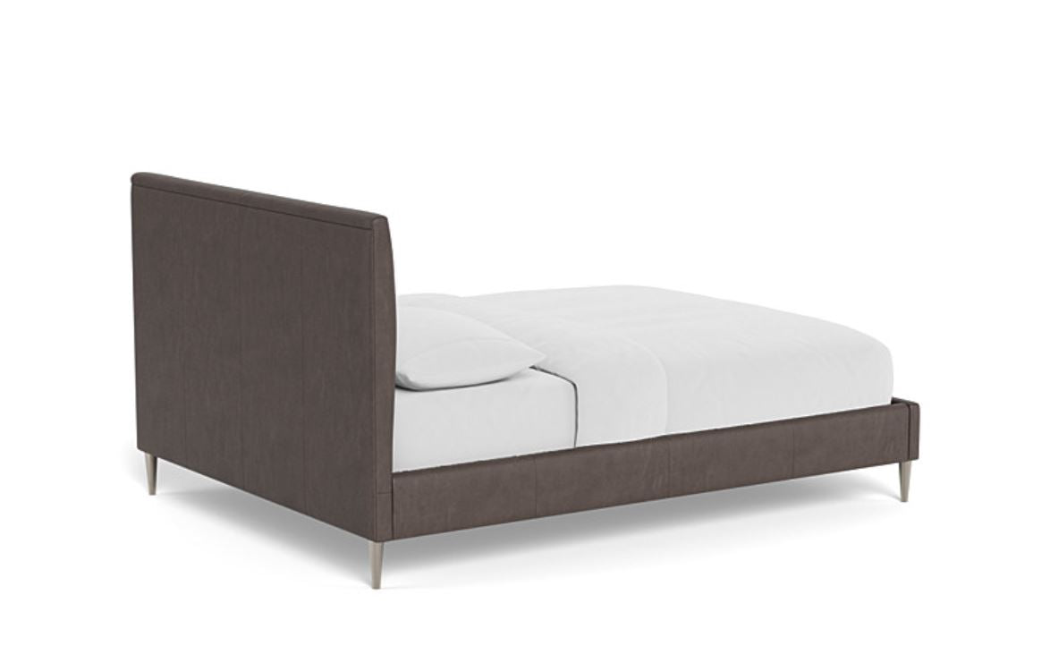 Opulent Comfort - Luxurious Upholstered  Leather Bed, 3-Year Warranty