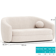 The Ember Loveseat 2-Seater Sofa