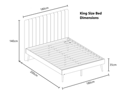 Functional Elegance  Bed with 2 Drawers, Fabric and 3-Year Warranty