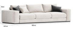 Luna 3-Seater Sofa