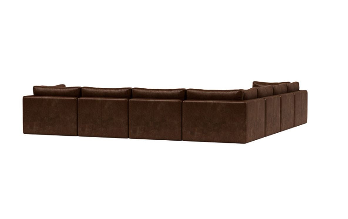 Grand Comfort - 6 Seater Leather Sectional Sofa with 3-Year Warranty