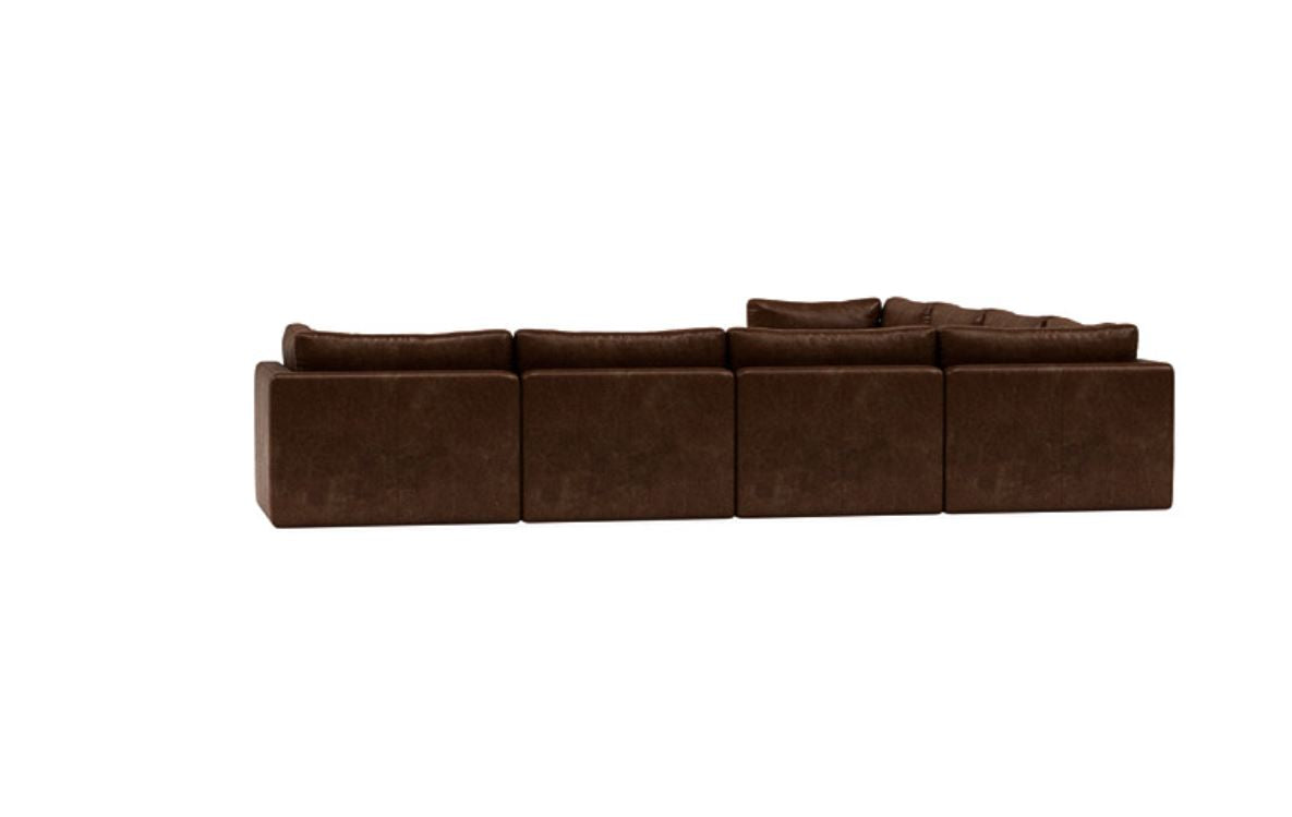 Grand Comfort - 6 Seater Leather Sectional Sofa with 3-Year Warranty