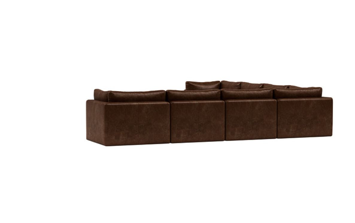 Grand Comfort - 6 Seater Leather Sectional Sofa with 3-Year Warranty