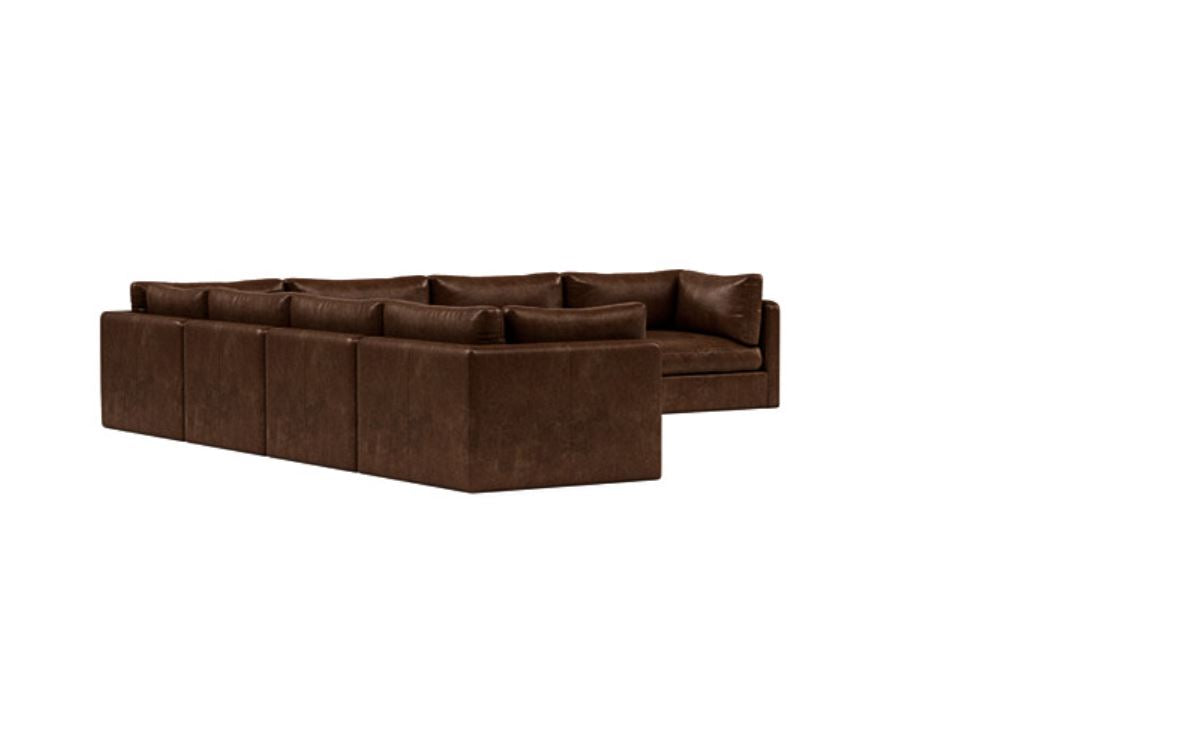 Grand Comfort - 6 Seater Leather Sectional Sofa with 3-Year Warranty