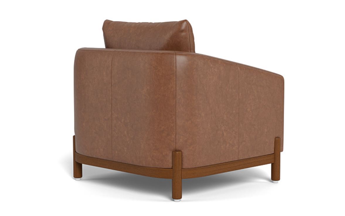 Singular Elegance - Single Seater Sofa, Leather Upholstery, and 3-Year Warranty