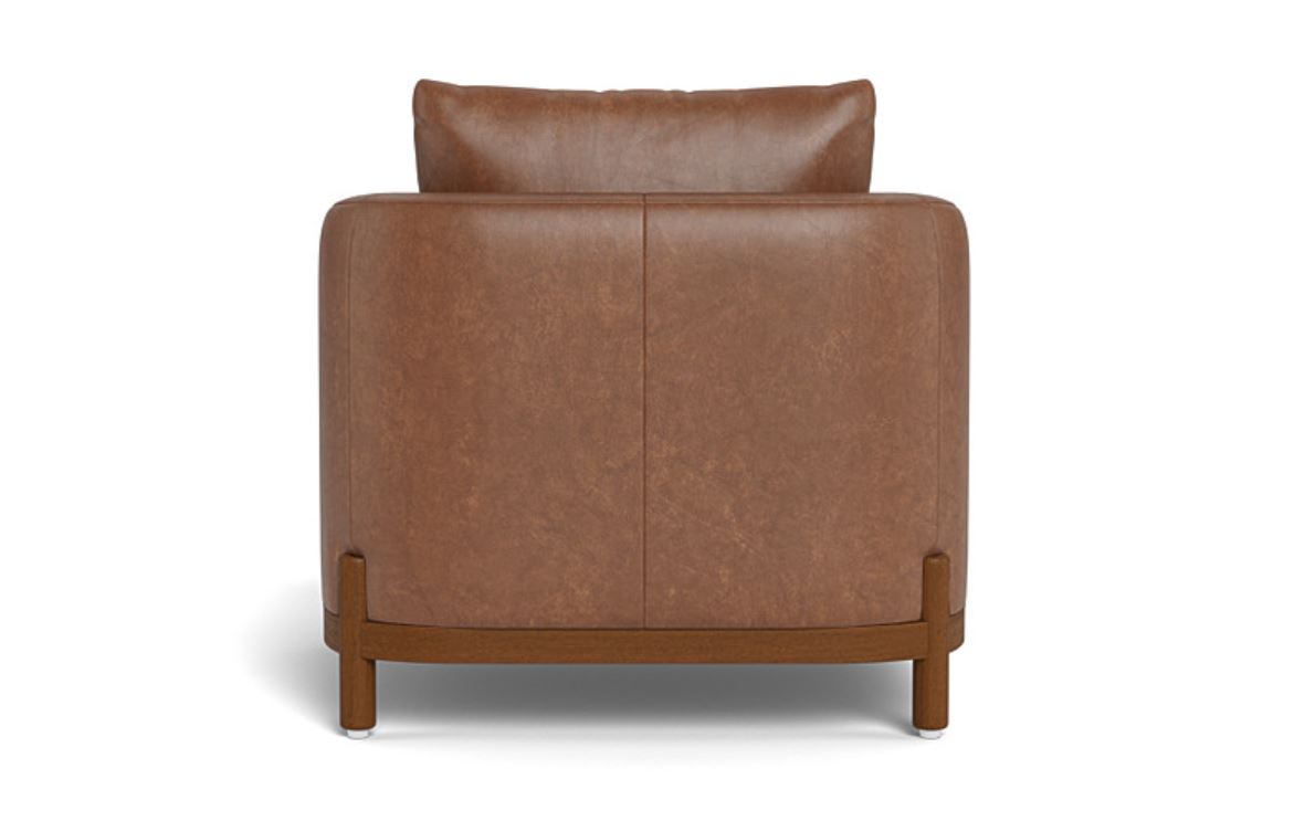 Singular Elegance - Single Seater Sofa, Leather Upholstery, and 3-Year Warranty