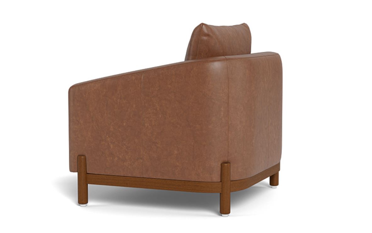 Singular Elegance - Single Seater Sofa, Leather Upholstery, and 3-Year Warranty