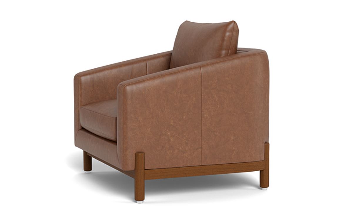 Singular Elegance - Single Seater Sofa, Leather Upholstery, and 3-Year Warranty