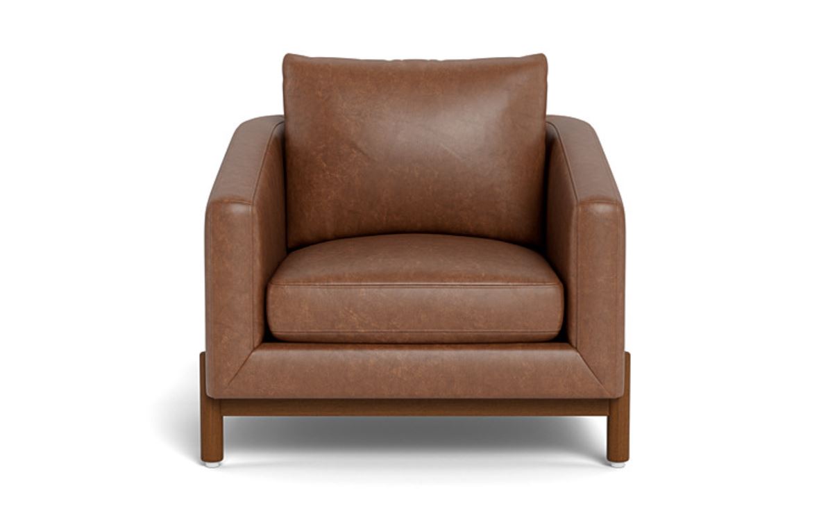 Singular Elegance - Single Seater Sofa, Leather Upholstery, and 3-Year Warranty