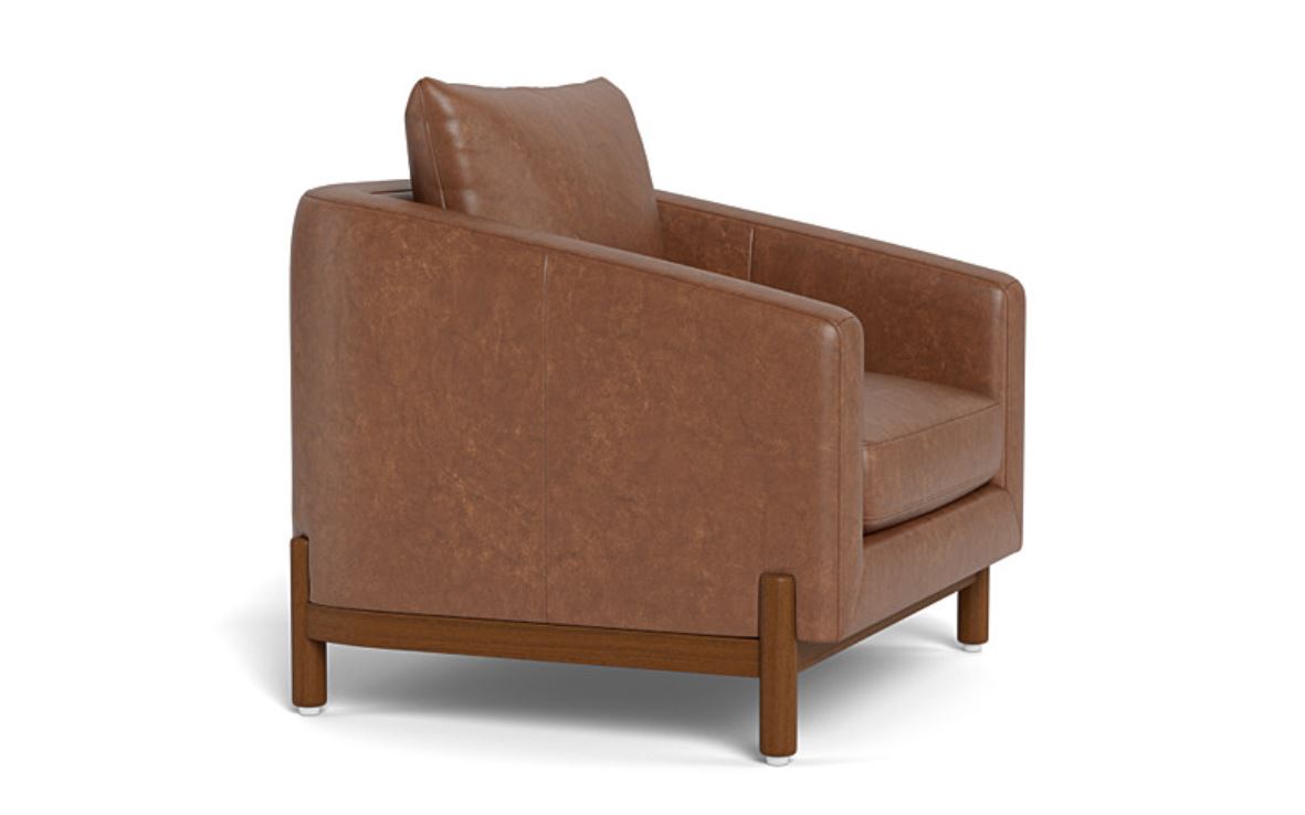 Singular Elegance - Single Seater Sofa, Leather Upholstery, and 3-Year Warranty