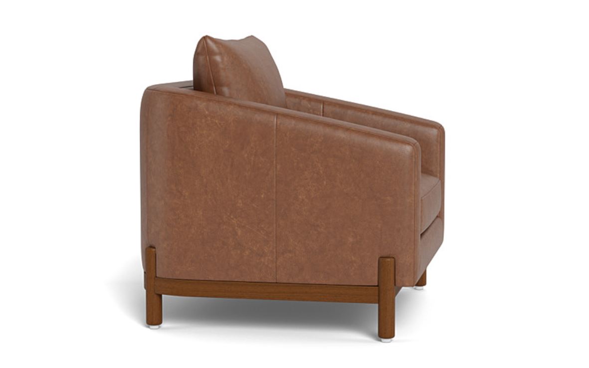 Singular Elegance - Single Seater Sofa, Leather Upholstery, and 3-Year Warranty