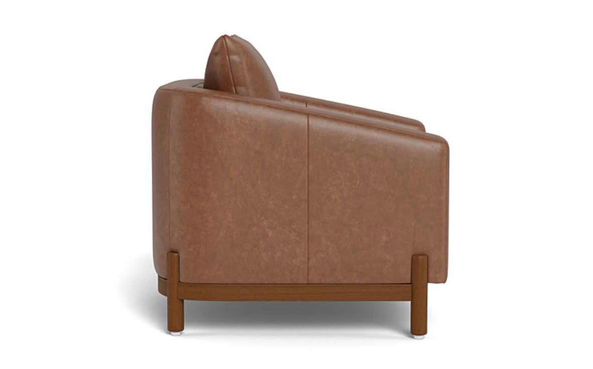 Singular Elegance - Single Seater Sofa, Leather Upholstery, and 3-Year Warranty