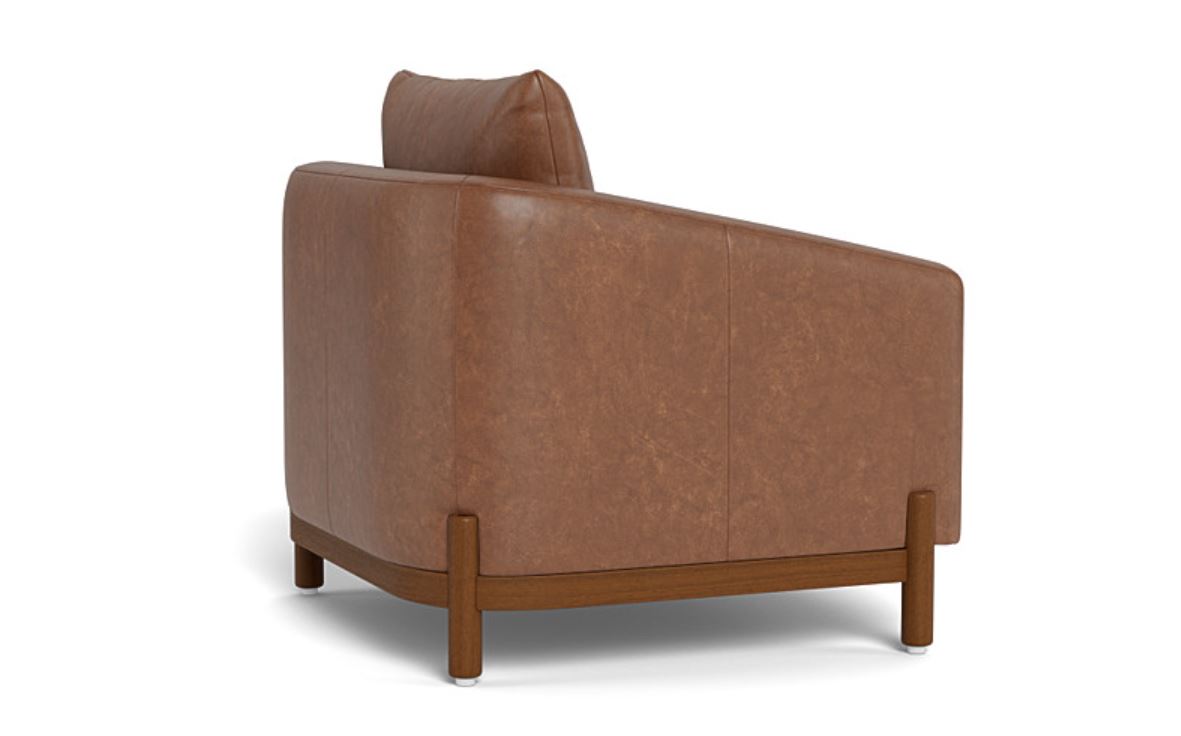 Singular Elegance - Single Seater Sofa, Leather Upholstery, and 3-Year Warranty