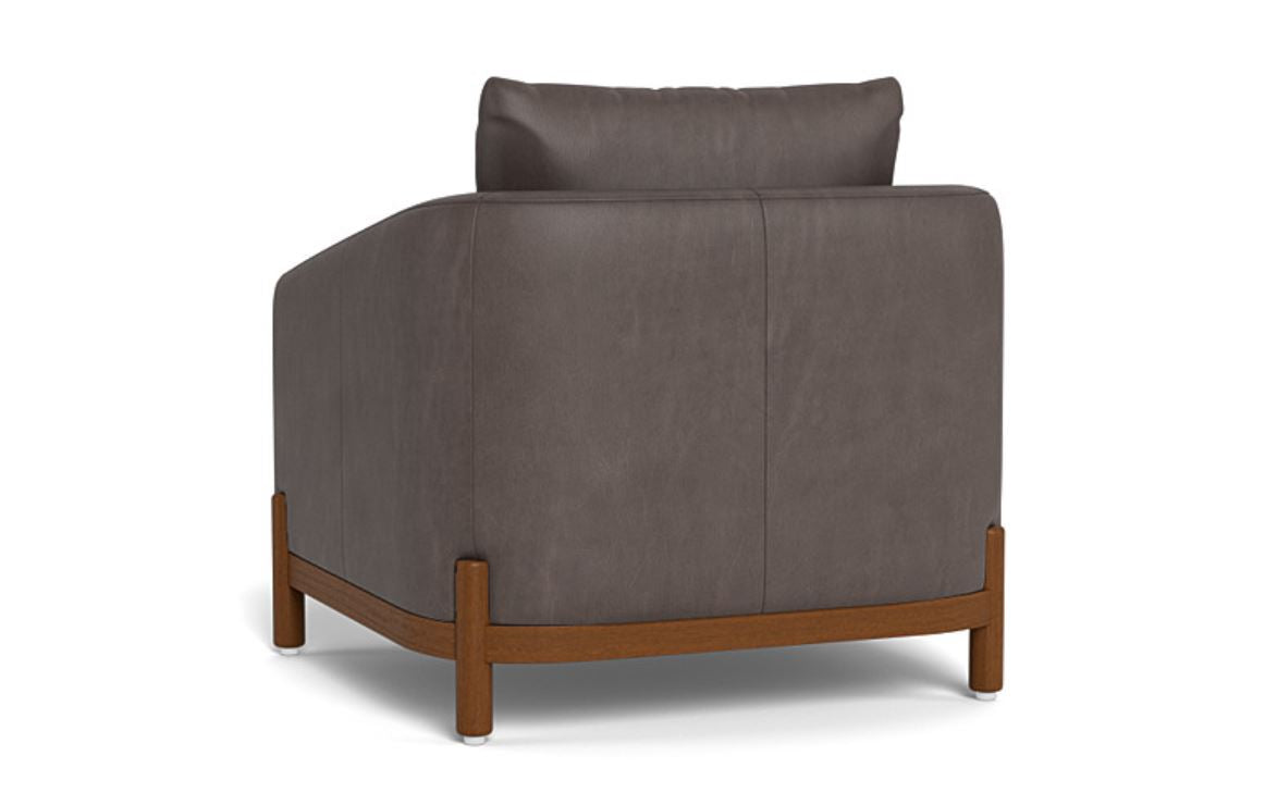 Singular Elegance - Single Seater Sofa, Leather Upholstery, and 3-Year Warranty