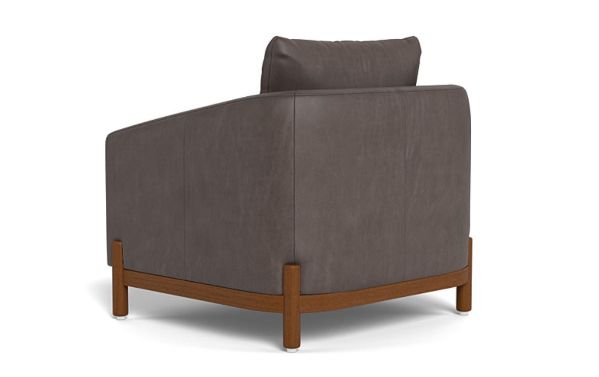 Singular Elegance - Single Seater Sofa, Leather Upholstery, and 3-Year Warranty