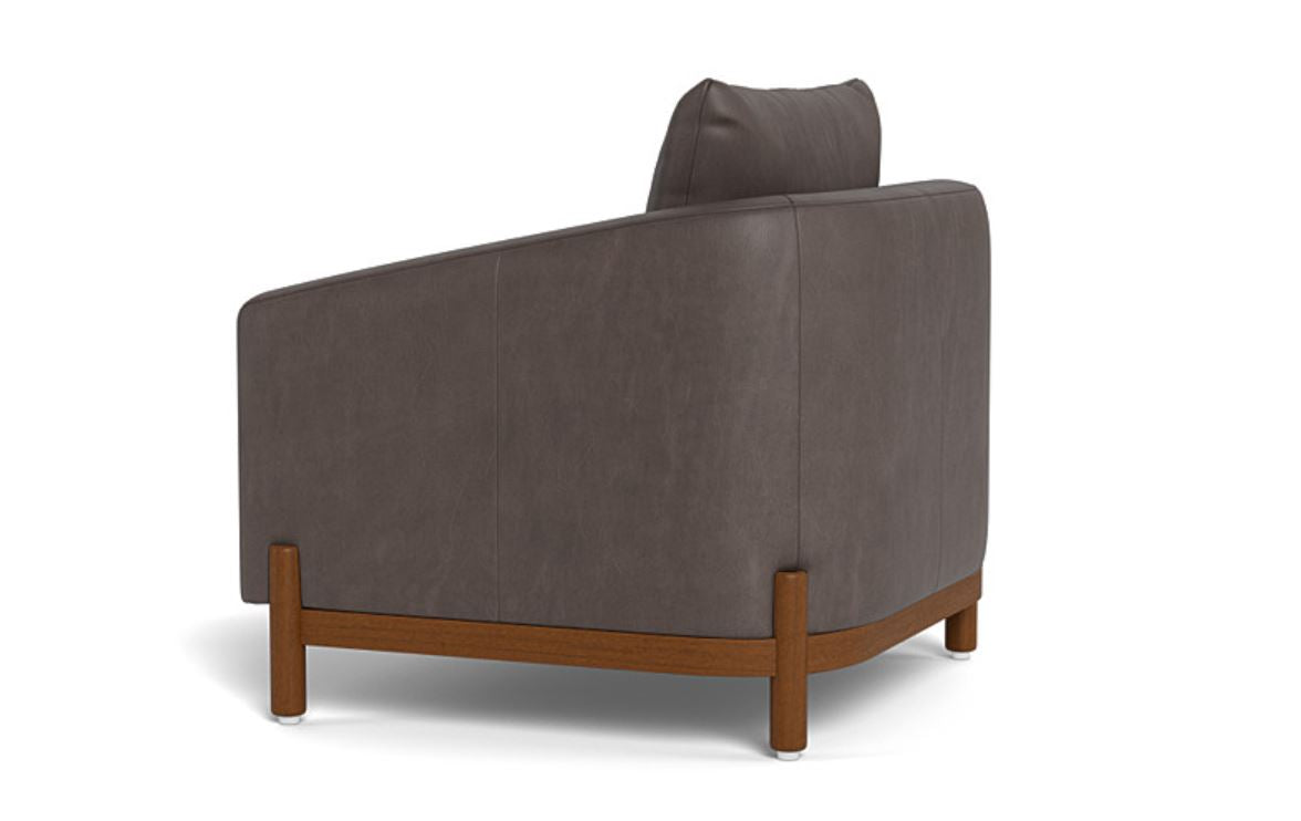 Singular Elegance - Single Seater Sofa, Leather Upholstery, and 3-Year Warranty