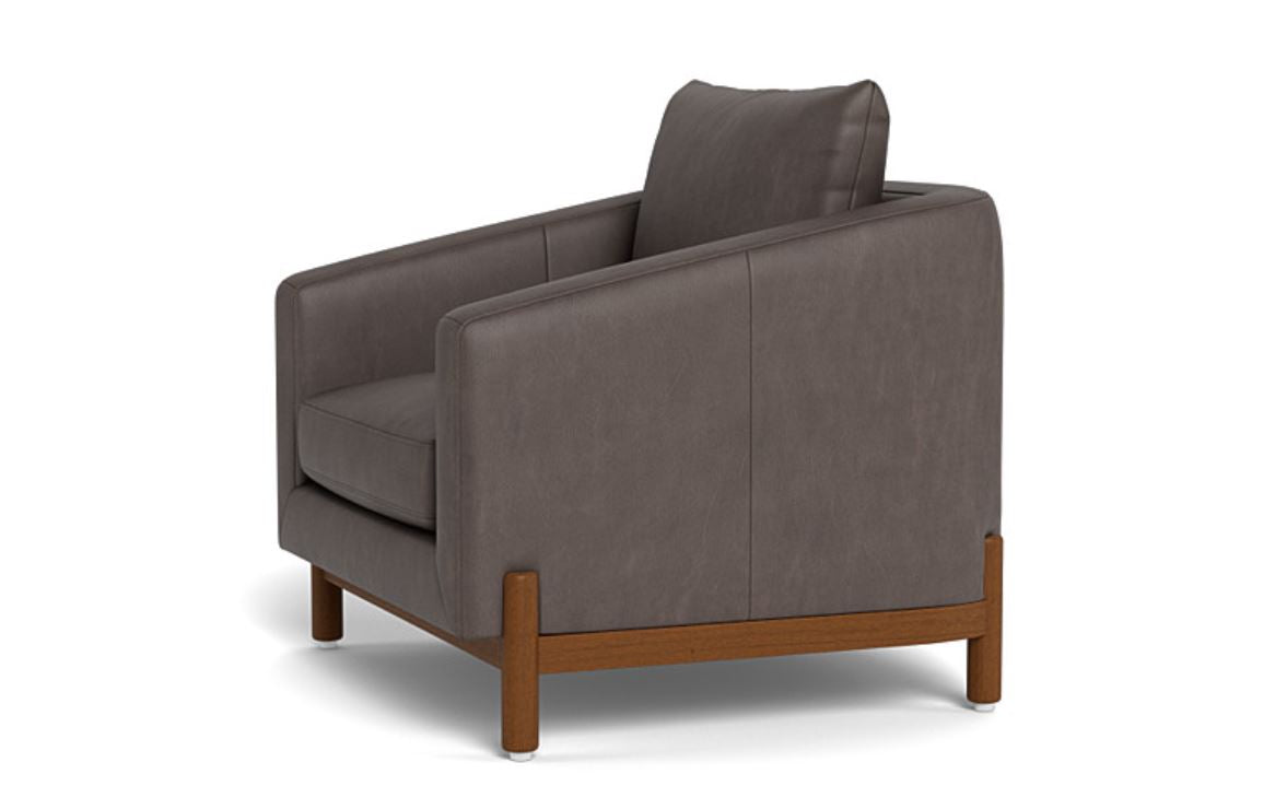 Singular Elegance - Single Seater Sofa, Leather Upholstery, and 3-Year Warranty