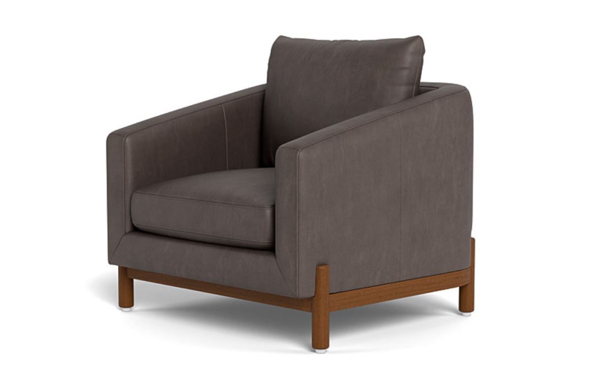 Singular Elegance - Single Seater Sofa, Leather Upholstery, and 3-Year Warranty