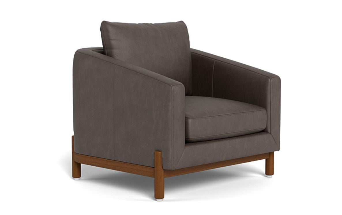 Singular Elegance - Single Seater Sofa, Leather Upholstery, and 3-Year Warranty