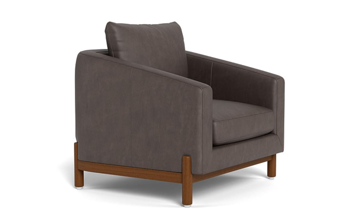 Singular Elegance - Single Seater Sofa, Leather Upholstery, and 3-Year Warranty