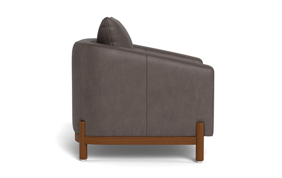 Singular Elegance - Single Seater Sofa, Leather Upholstery, and 3-Year Warranty