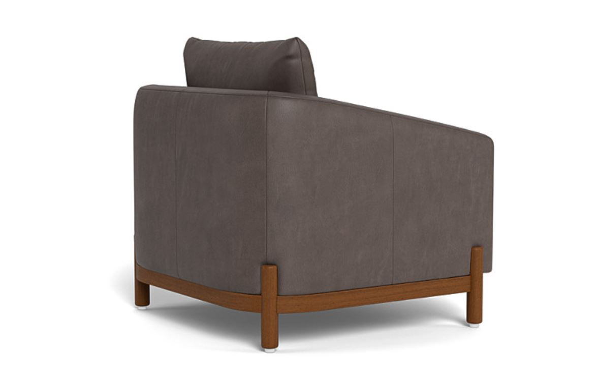 Singular Elegance - Single Seater Sofa, Leather Upholstery, and 3-Year Warranty