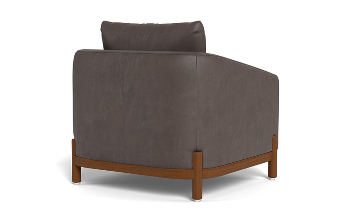 Singular Elegance - Single Seater Sofa, Leather Upholstery, and 3-Year Warranty