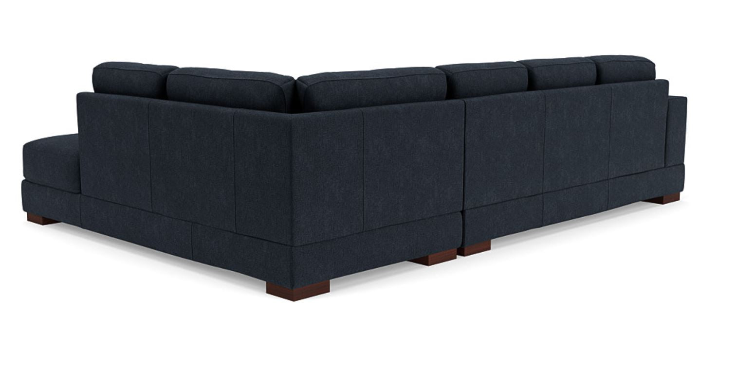 Lounge in Luxury - 5 Seater Sectional Sofa, Fabric Upholstery, and 3-Year Warranty