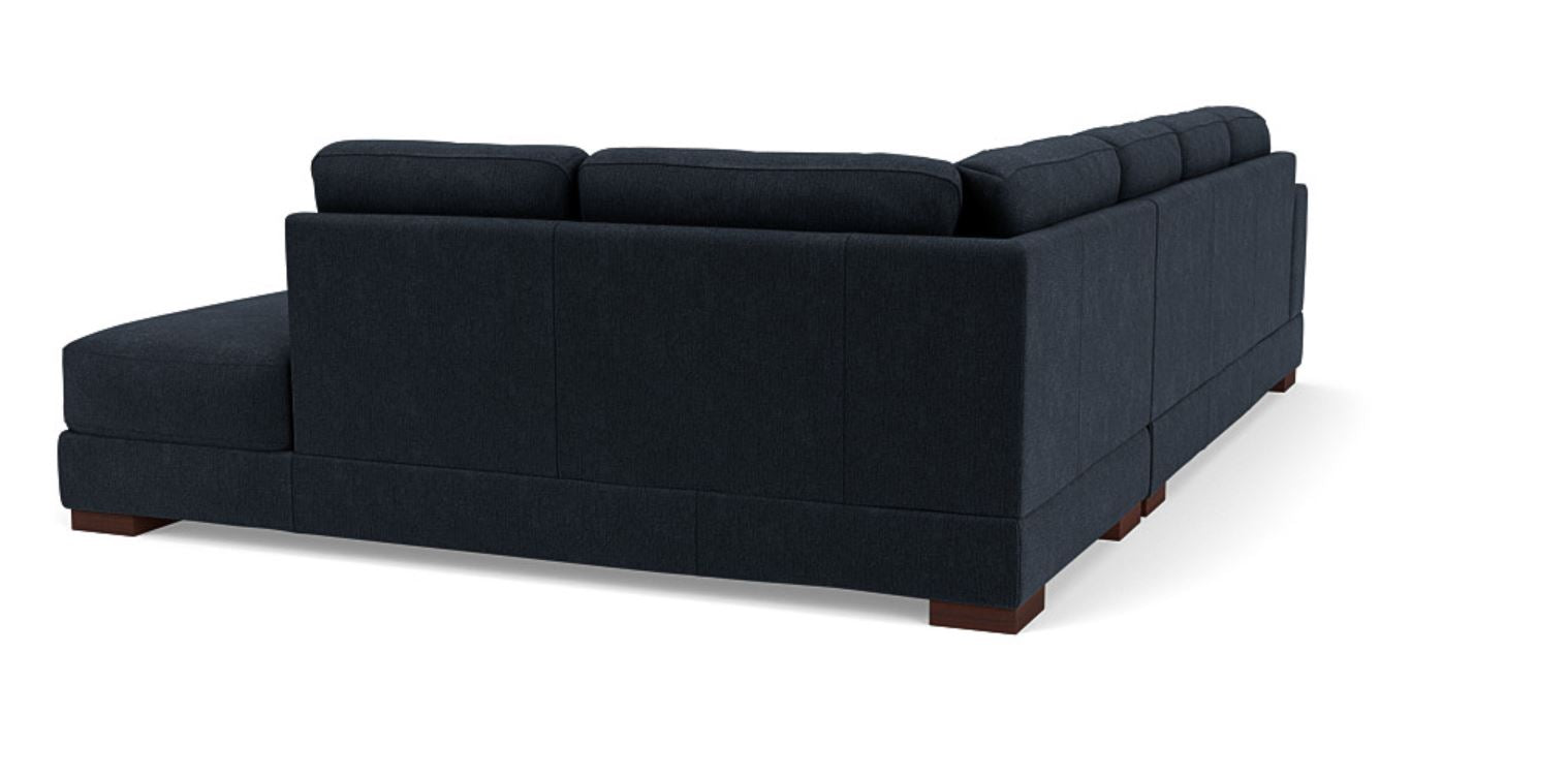 Lounge in Luxury - 5 Seater Sectional Sofa, Fabric Upholstery, and 3-Year Warranty