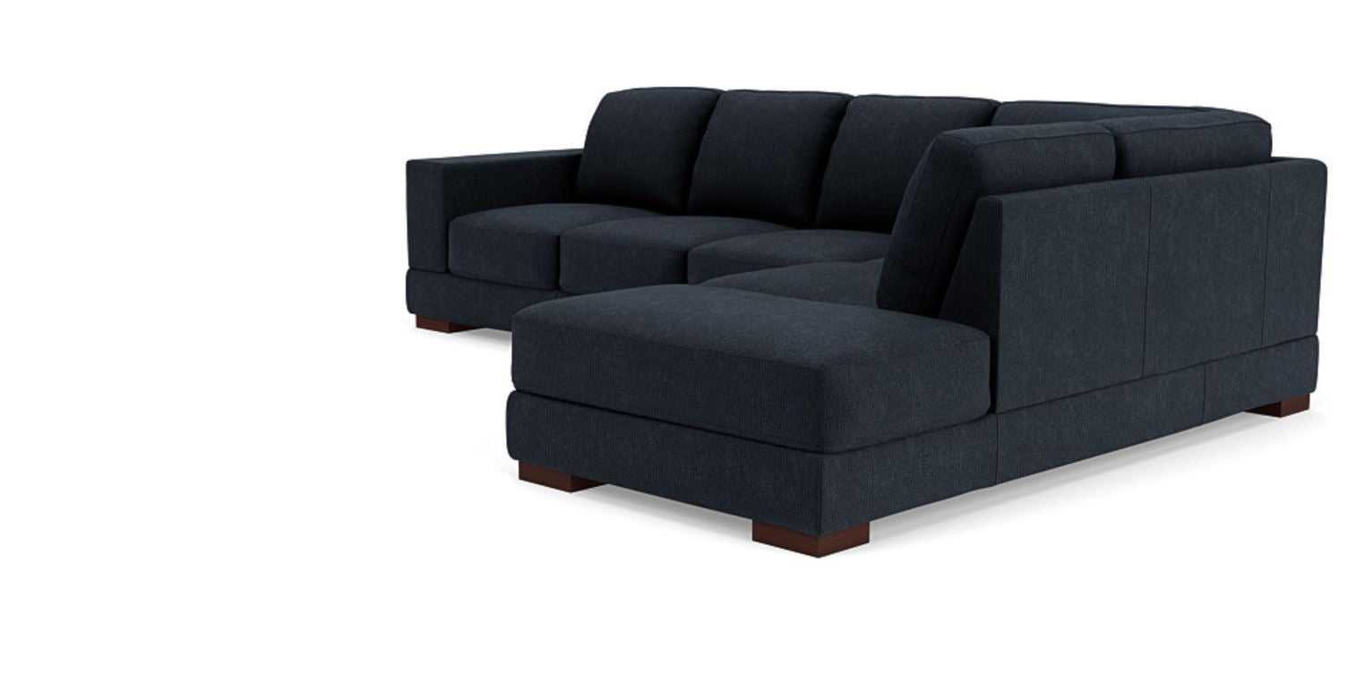 Lounge in Luxury - 5 Seater Sectional Sofa, Fabric Upholstery, and 3-Year Warranty