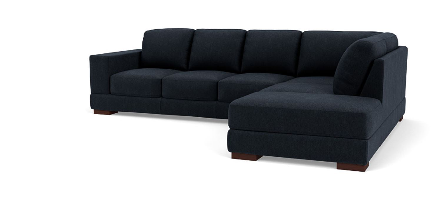 Lounge in Luxury - 5 Seater Sectional Sofa, Fabric Upholstery, and 3-Year Warranty